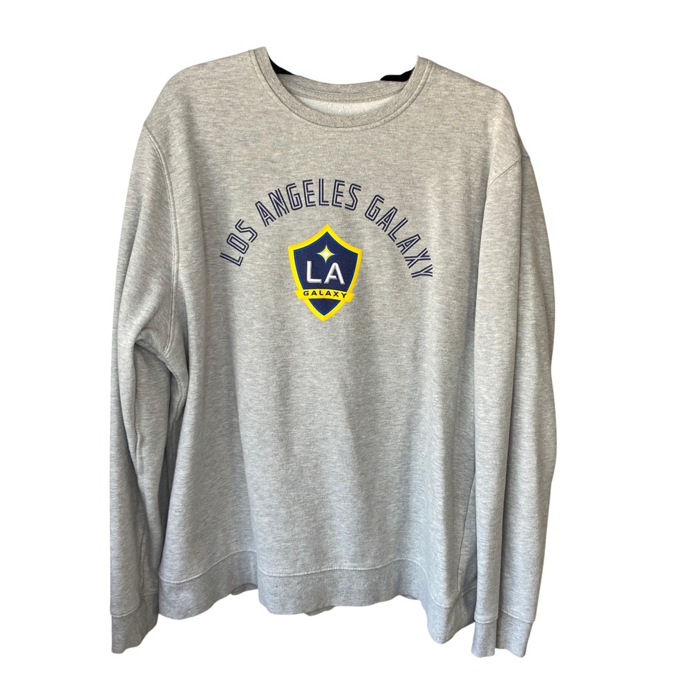Fanatics Los Angeles Galaxy MLS Sweatshirt Gray Crewneck Graphic Mens XXL